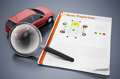 Fahrzeug wirt bewertet