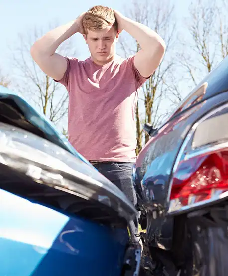 Unfall mit einem Jungen Mann